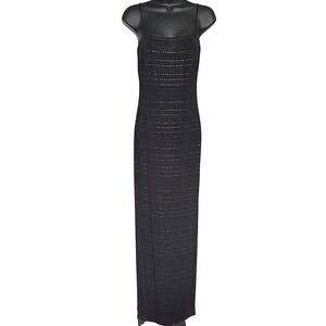 Vintage y2k Alchemy Dress Sz 6 Whimsygoth Grunge Sheer Glitter Maxi